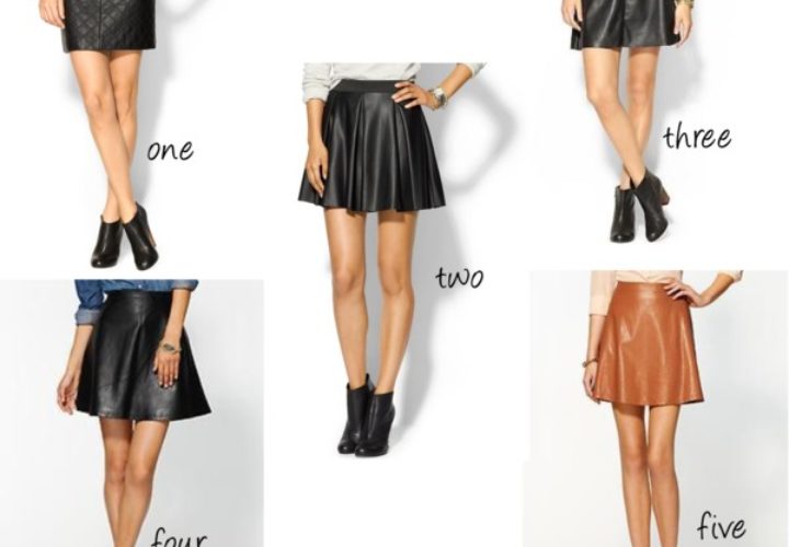 Faux Leather :: 5 Faux Leather Skirts Under $100