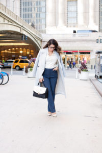 New York Grand Central What to Wear to Work Ministry Workwear Corporate Style Work outfits Corporate Catwalk Mgemi nude heels NYC Glasses