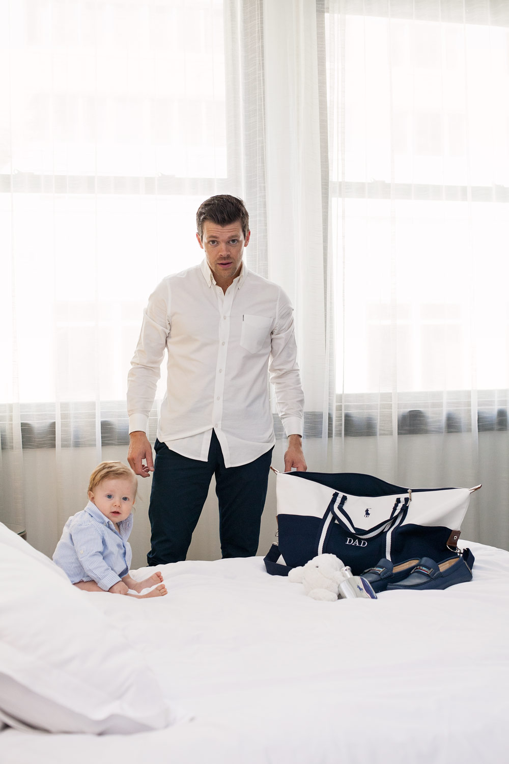 What to get your Husband for Father's Day Baby and Daddy Ralph Lauren Polo Duffle Bag